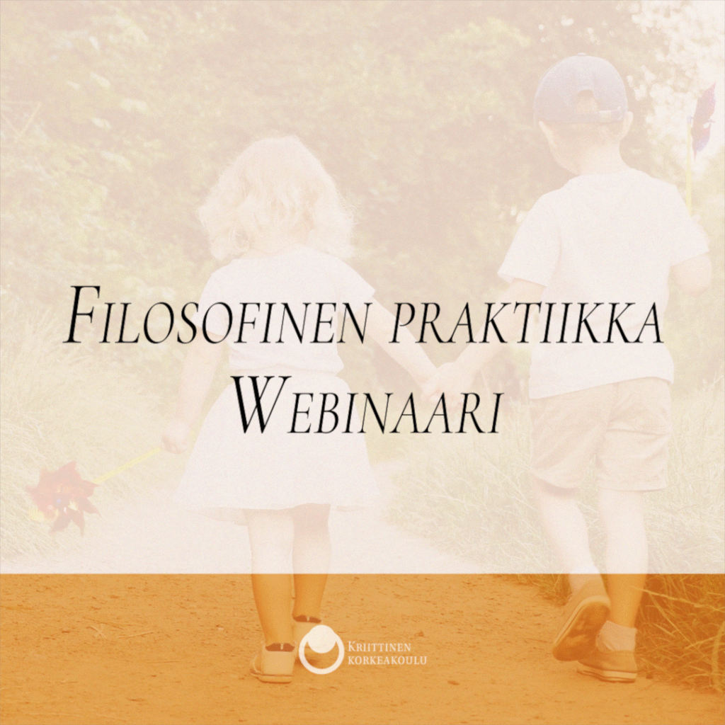 Filosofinen praktiikka Webinaari mainoskuva