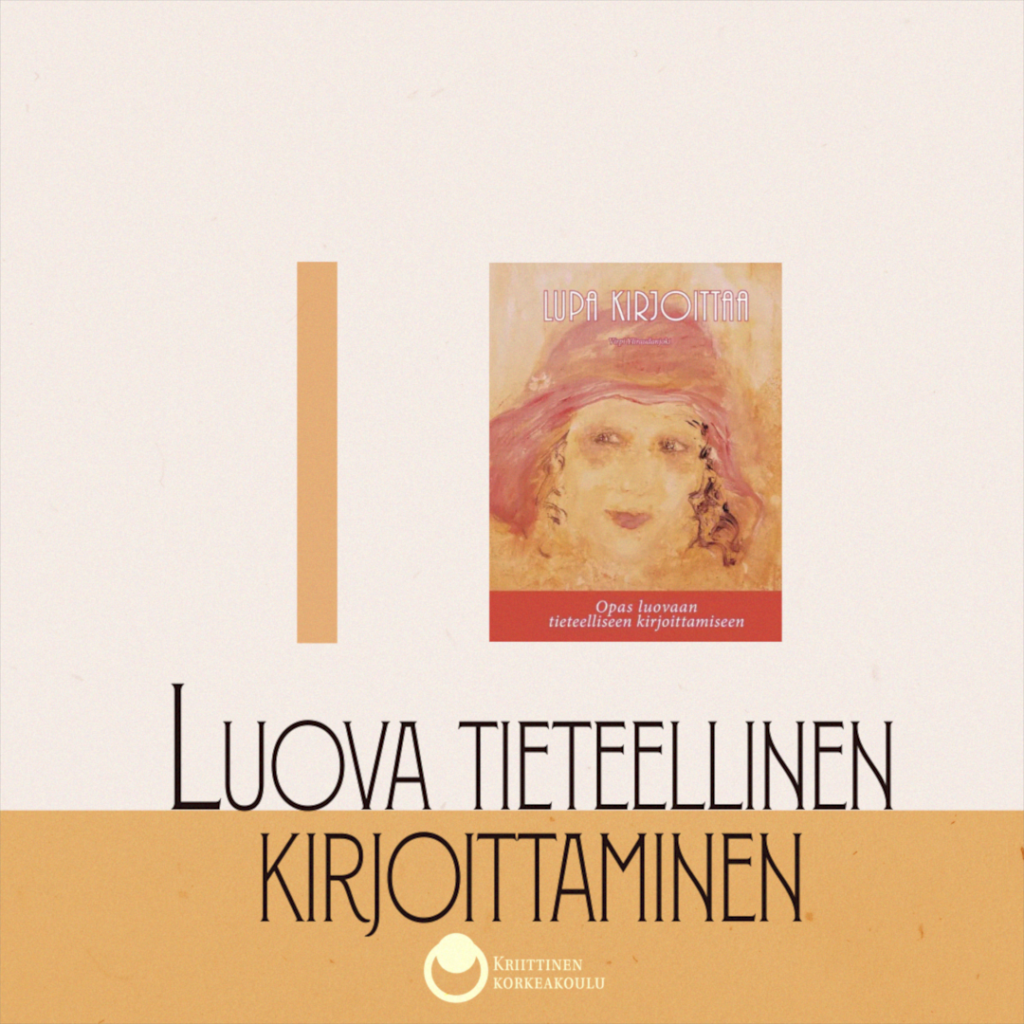 Luova tieteellinen kirjoittaminen, kirjoituskurssi || Helsinki
