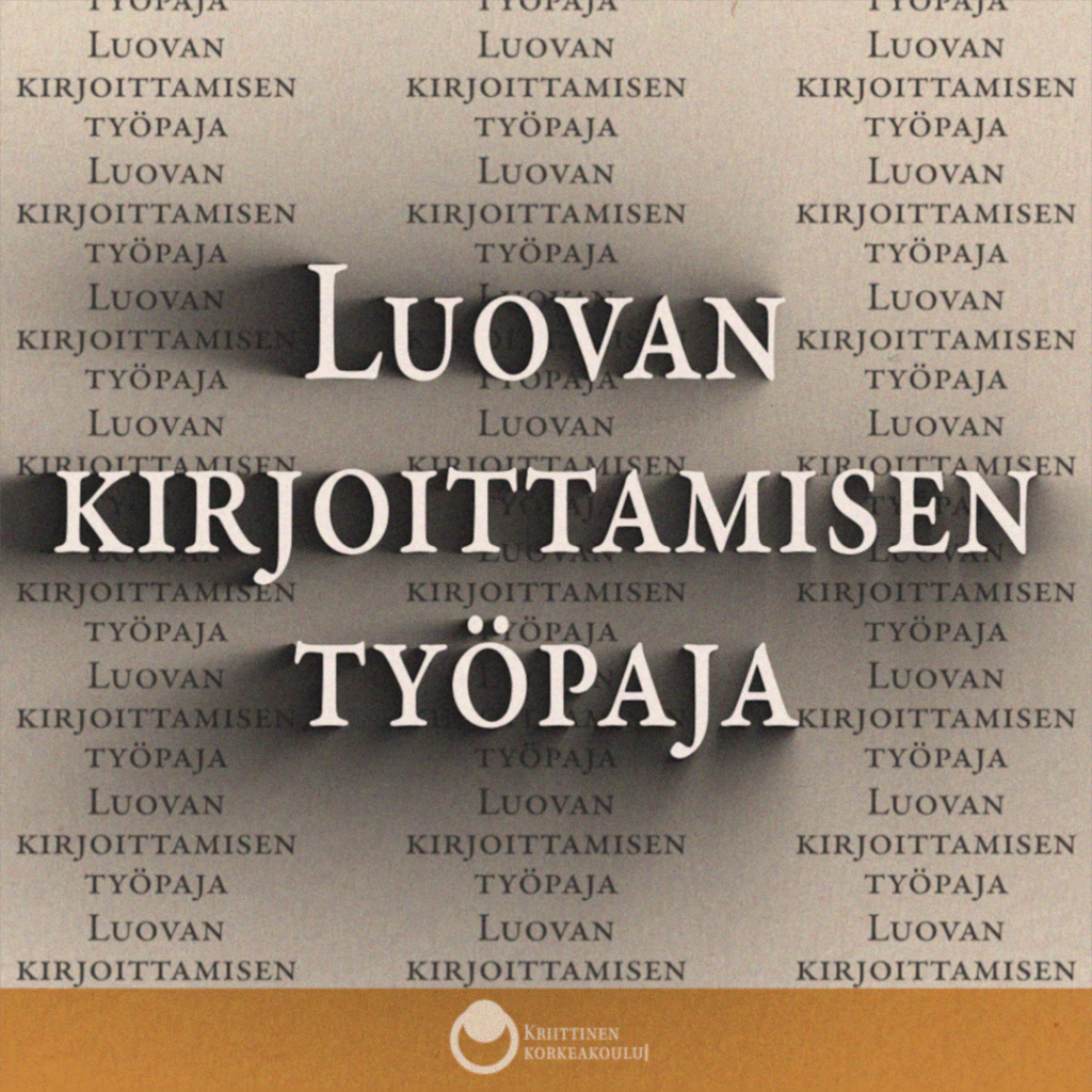 Luovan kirjoittamisen työpaja mainoskuva