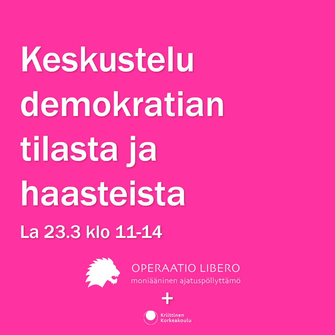 Keskustelu demokratian tilasta ja haasteista