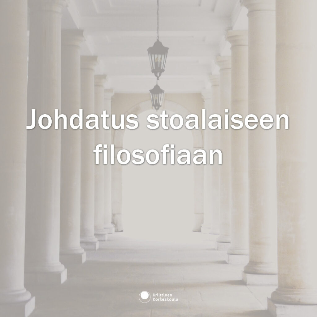 Johdatus stoalaiseen filosofiaan